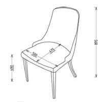 Обеденный стул для гостиной Карлино (Carlino) CARL-16A-02 (2 шт)