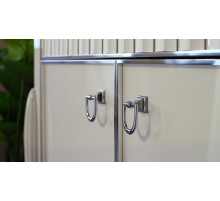 Двухдверная витрина для посуды Gravita (Гравита) GRAV-13 слоновая кость