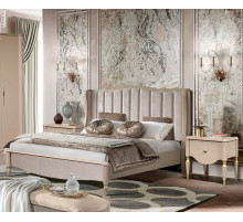 Двуспальная кровать Моника 180х200(капучино эмаль) Двуспальная кровать Моника 180х200(капучино эмаль)