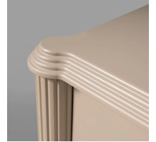 Четырехстворчатый шкаф для одежды Моника (Капучино эмаль) Четырехстворчатый шкаф для одежды Моника (Капучино эмаль)