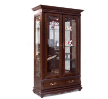 Шкаф с витриной Оскар ММ-210-02 (орех)