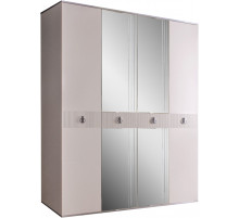 Четырехстворчатый шкаф для одежды с зеркалом Rimini Solo РМШ1/4 (s) (слоновая кость) Четырехстворчатый шкаф для одежды с зеркалом Rimini Solo РМШ1/4 (s) (слоновая кость)